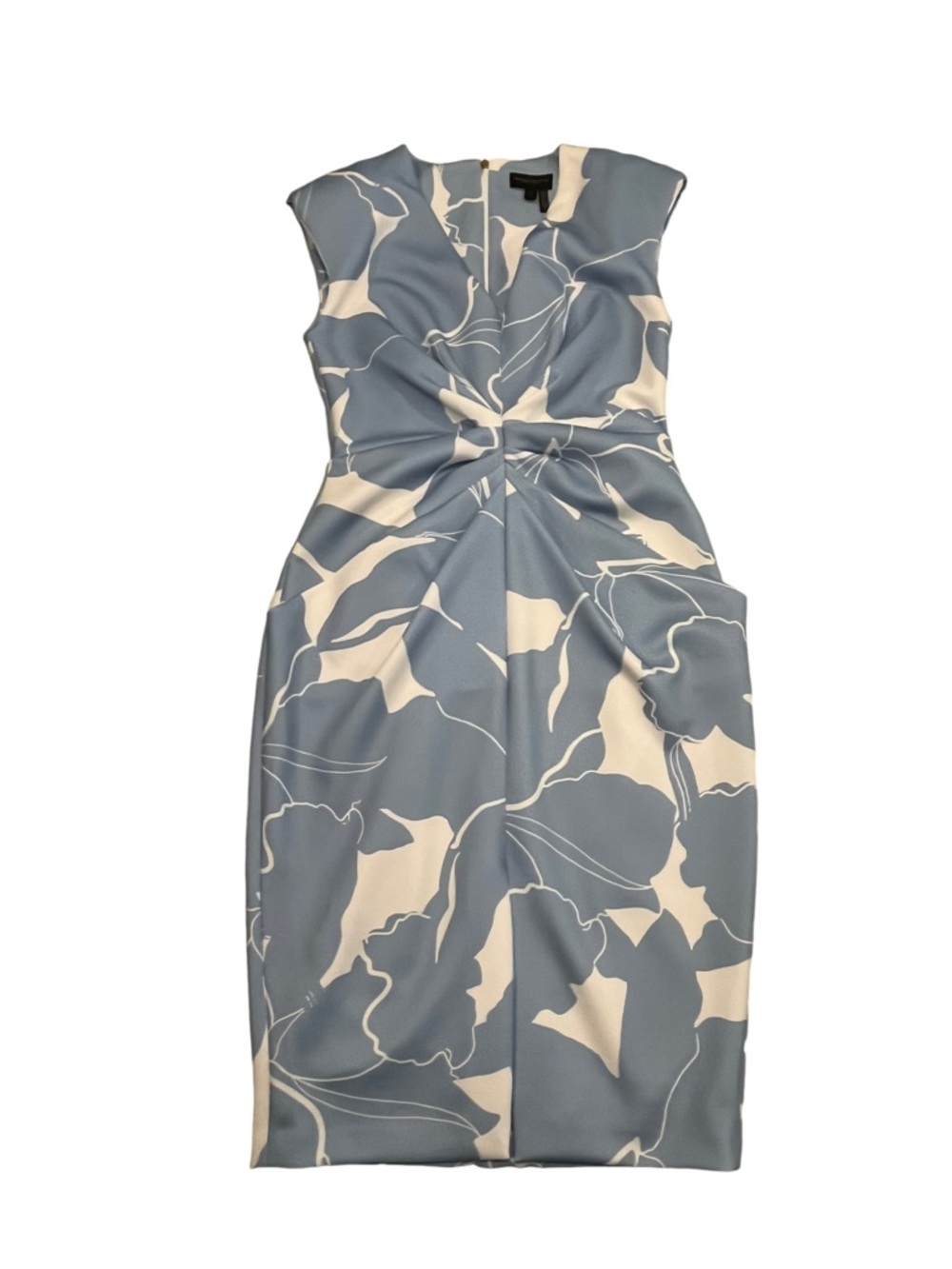 Donna Karan New York Center Ruched Floral Dress NWT Size 8 - Picture 10 of 15